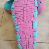 Розово сини детски чехли джапанки тип Crocs, снимка 6 - Детски сандали и чехли - 35873859