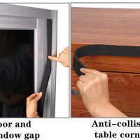 Шумоизолираща уплътнителна лента против сблъсък за мебели врати прозорци , снимка 8 - Други инструменти - 41065952