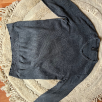 H&М син пуловер блуза, снимка 3 - Пуловери - 44742785