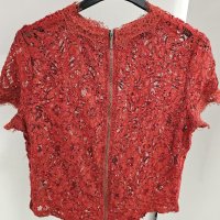 Червена блузка Zara ❤️, снимка 3 - Корсети, бюстиета, топове - 41024187