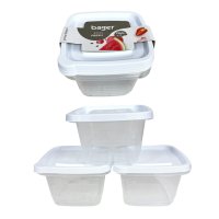 3848 Комплект дълбоки кутии за храна Eco Fresh, 3 броя, снимка 5 - Кутии за храна - 41536132