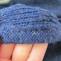 Плетена синя пола с ластика, снимка 4 - Поли - 36216044