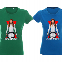 Тениски Marvel Черната вдовица Black Widow Модели цветове и размери, снимка 7 - Тениски - 33727764
