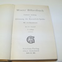 Стара немска книга за изучаване на билярда от 1925г., снимка 2 - Специализирана литература - 39388666