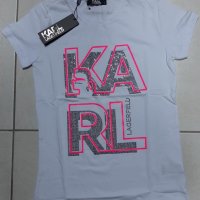 Последни бройки! Karl Lagerfeld дамска тениска реплика, снимка 2 - Тениски - 35950446