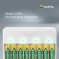 Универсално и бързо зарядно устройство VARTA до 8 батерии АА или ААА, снимка 6 - Друга електроника - 41018506