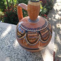 Старинна, шарена българска стомна за вода, снимка 9 - Антикварни и старинни предмети - 42596943