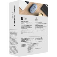 Logitech Pebble M350 USB, Wireless/Bluetooth – Различни цветове, снимка 4 - Клавиатури и мишки - 41376022
