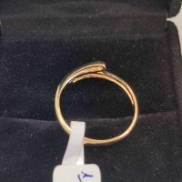 Нов Златен пръстен-1,66гр/14кр, снимка 6 - Пръстени - 42492325