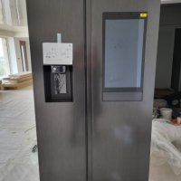 Хладилник Side by Side Samsung RS68N8941SL, 593 л, A++, WiFi, Family Hub, NoFrost, снимка 1 - Хладилници - 34040241