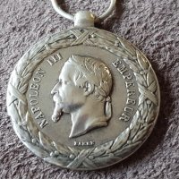 Френски империален възпоменателен медал от Италианката кампания 1859, снимка 3 - Антикварни и старинни предмети - 41344222