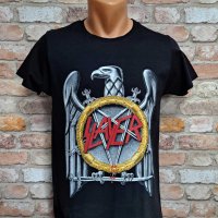 Нова мъжка тениска с дигитален печат на музикалната група Slayer с ГРЪБ, снимка 8 - Тениски - 42648754