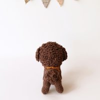 Плетена играчка кученце, подарък за момче, амигуруми, играчка ръчна изработка, снимка 2 - Други - 40227642