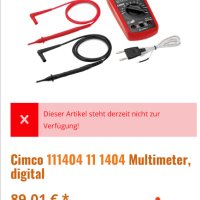 Cimco 11 1404 - Цифров мултицет!, снимка 5 - Други инструменти - 41379652