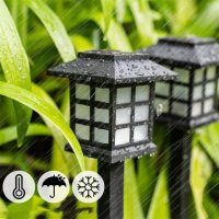 Комплект от 6 броя соларни LED лампи за двор и градина / Височина на соларната LED лампа: 27 см.; Ра, снимка 4 - Други стоки за дома - 41694834