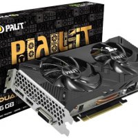 Palit GeForce RTX 2060 Dual 12GB GDDR6, 192bit, DVI-D, HDMI 2.0b, снимка 1 - Видеокарти - 35886215