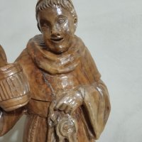 Стара дървена статуетка, снимка 2 - Антикварни и старинни предмети - 44251956