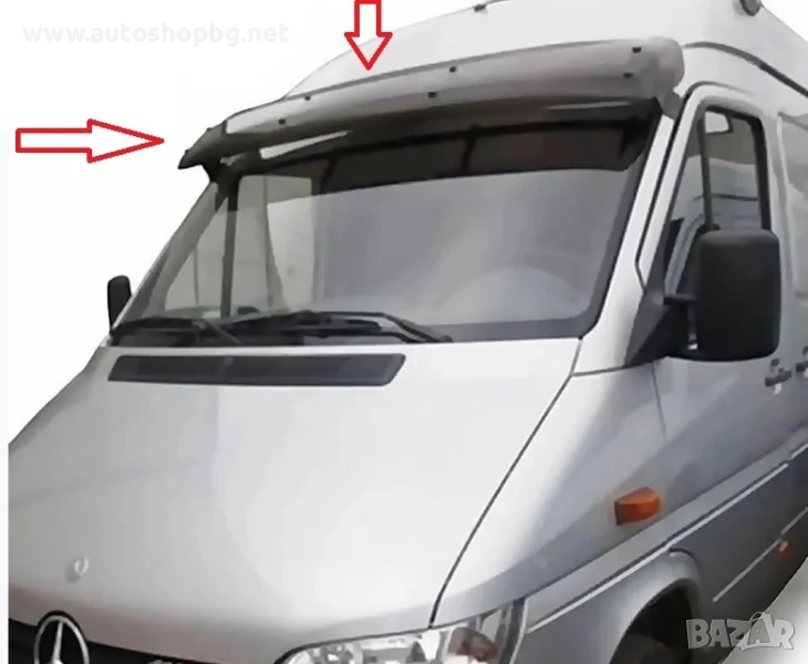 Сенник Козирка за предно стъкло Mercedes Sprinter 1995-2005г, снимка 1