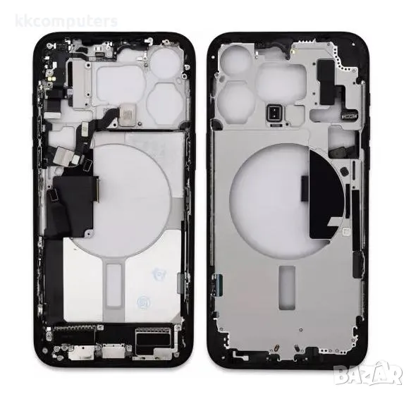 Среден борд за iPhone 15 Pro Max 6.7 / Сребърен / КЛАС B Баркод : 483910, снимка 1