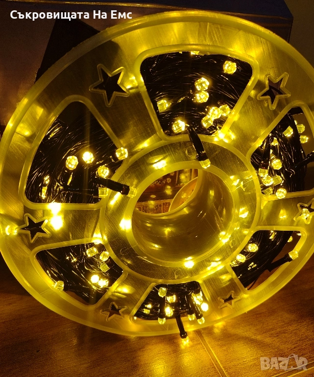 1️⃣0️⃣0️⃣МЕТРА Коледни LED Лампи Diamond Crystal Диод, снимка 1