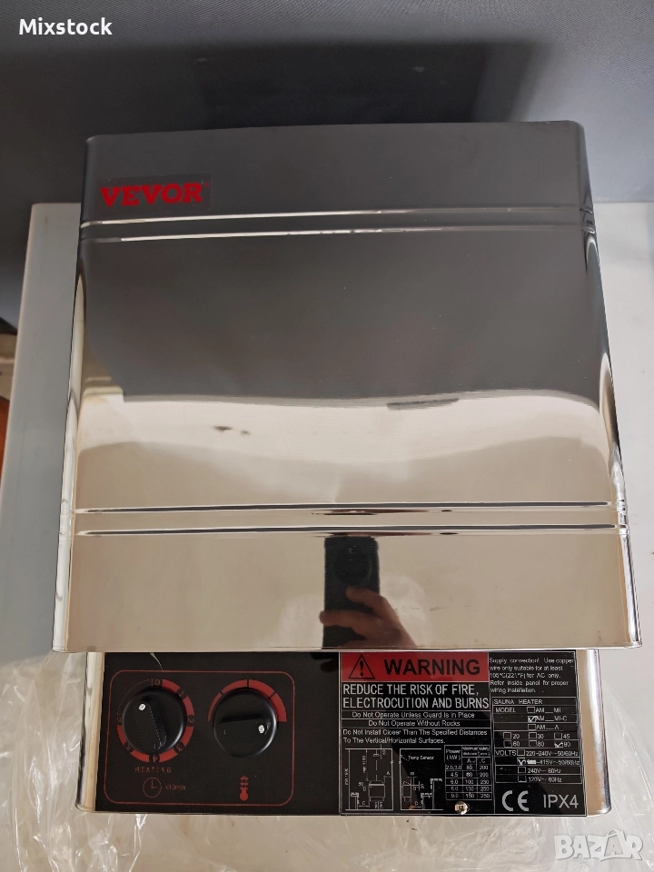 Чисто нова печка за сауна VEVOR – 9kW (с вградено управление), снимка 1