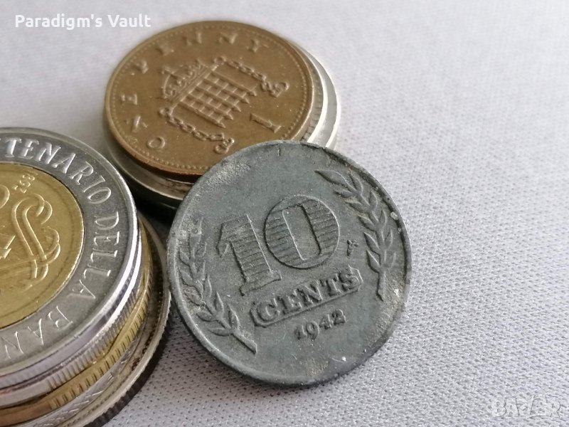 Монета - Нидерландия - 10 цента | 1942г., снимка 1