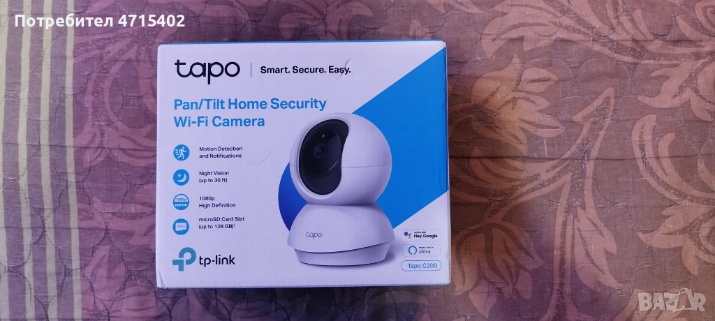 Камера за видеонаблюдение Tapo C200, снимка 1
