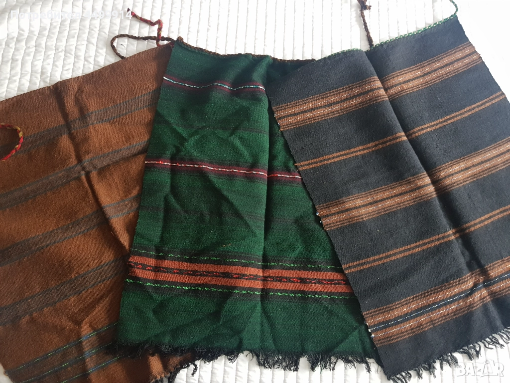 Стари вълнени престилки - 3 броя, снимка 1