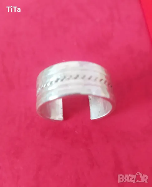 Масивен сребърен пръстен халка 925, снимка 1