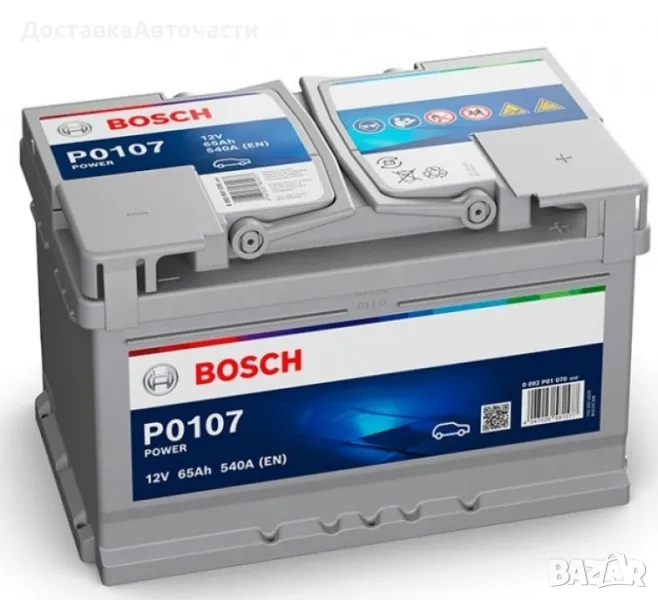 Акумулатор Bosch P0107 65 Ah 0 092 P01 070, снимка 1