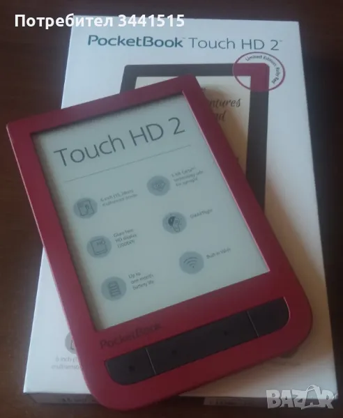 Електронна книга PocketBook Touch HD 2, 6”, 1072 × 1448, WiFi, снимка 1