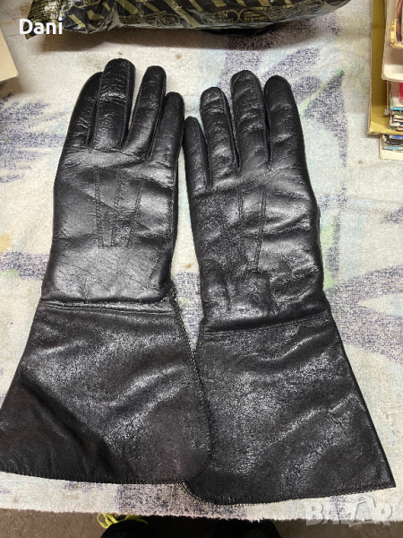 Винтидж кожени ръкавици за мотор /Естествена кожа, снимка 1