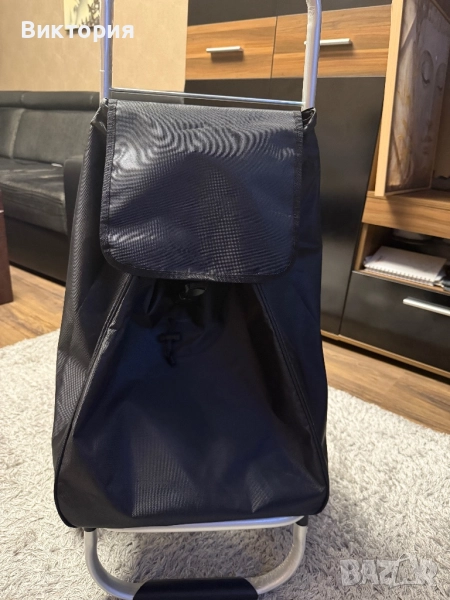 Пазарска количка с големи колела, снимка 1