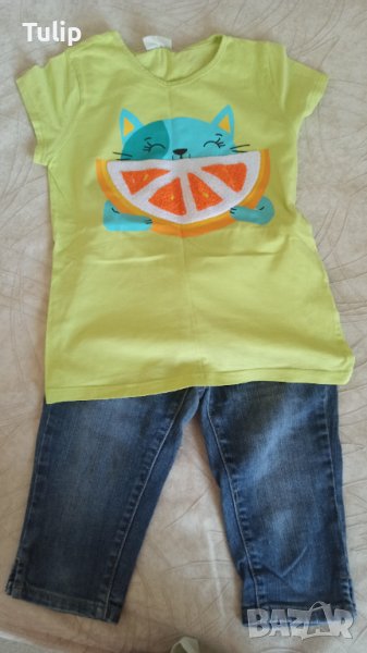 дънкови панталони размер 128 за 8г., снимка 1