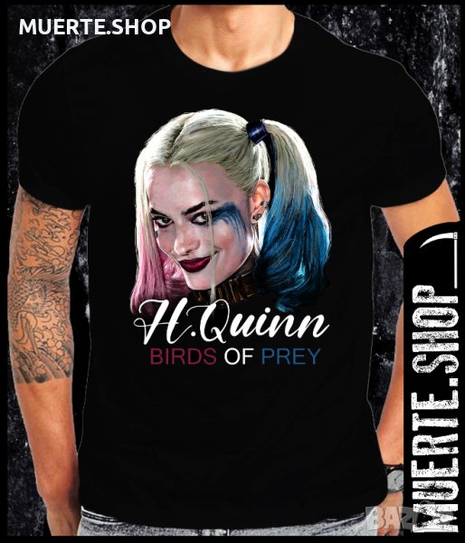 Дамска тениска с щампа HARLEY QUINN BIRDS OF PREY, снимка 1