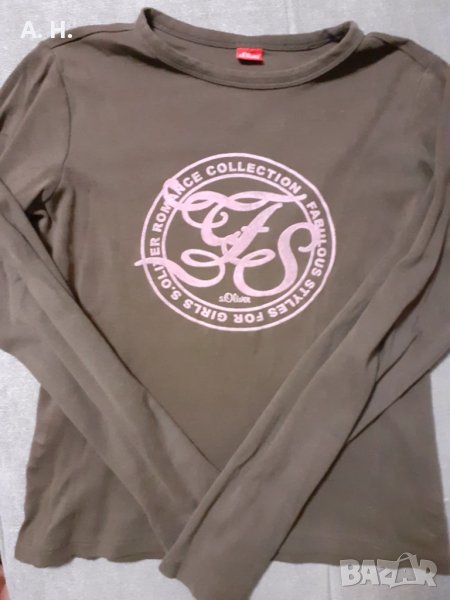 Кафява блуза с дълъг ръкав , снимка 1