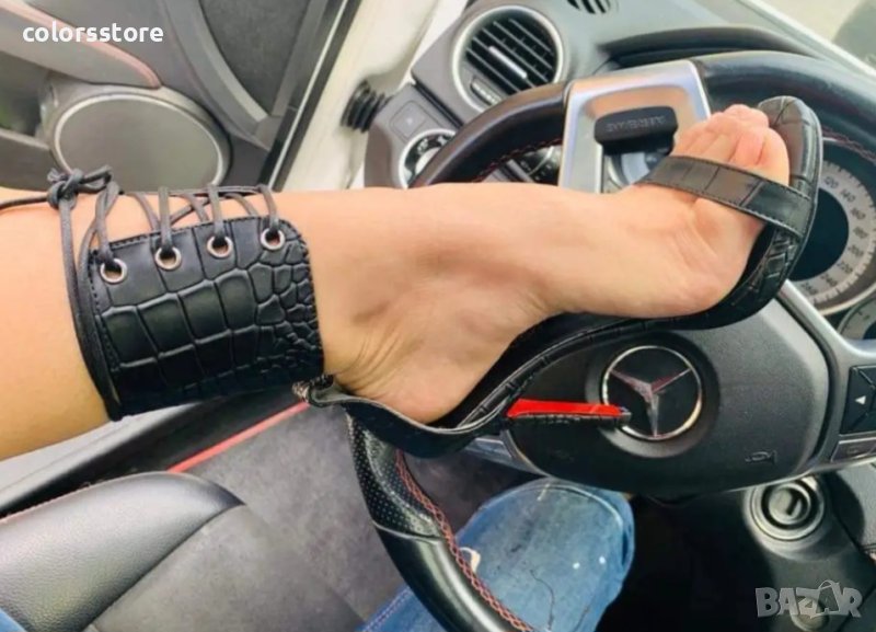 Сандали на ток - черни - 12940, снимка 1