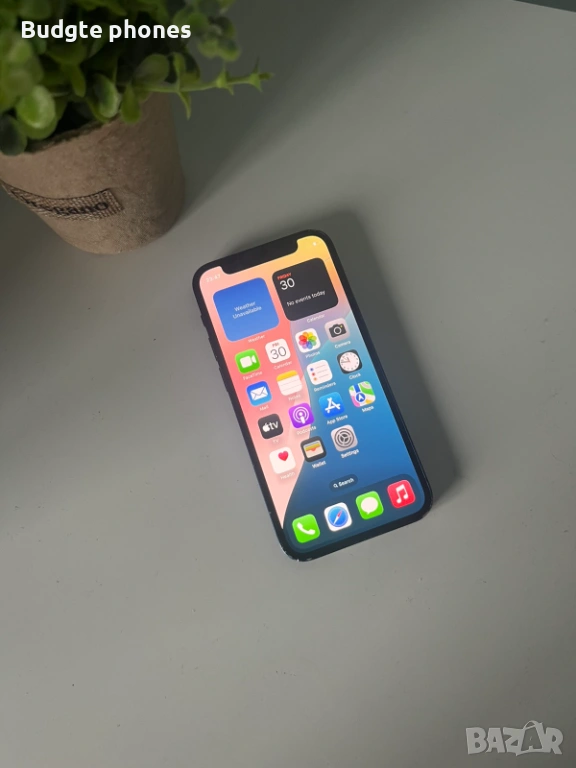 iphone 12 mini blue 128gb 77%, снимка 1