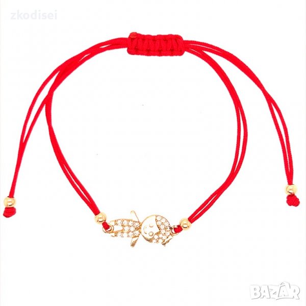 Златна регулируема гривна 1,18гр. 14кр. проба:585 модел:14354-3, снимка 1