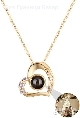 Ново Персонализирано проекционно колие със снимка – уникален подарък жена, снимка 1