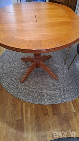 Маса за трапезария масив разтегателна, снимка 1