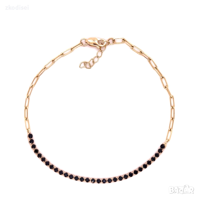 Златна дамска гривна 1,80гр. 19,0см. 14кр. проба:585 модел:36337-6, снимка 1