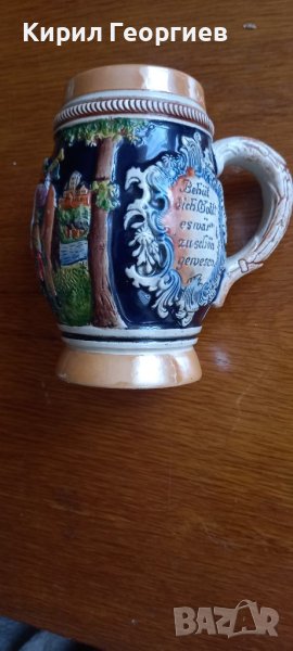 Стара релефна халба за бира , снимка 1