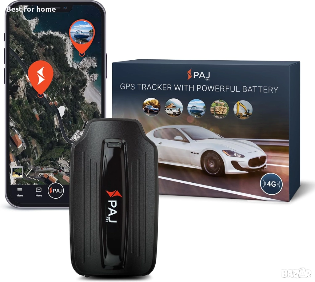 PAJ GPS Power Finder – GPS тракер в реално време с 90-дневен живот на батерията, магнитно закрепване, снимка 1