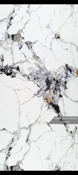 Декоративен стенен панел - Arabescato White - 280 х 122 х 0.3 см, снимка 1