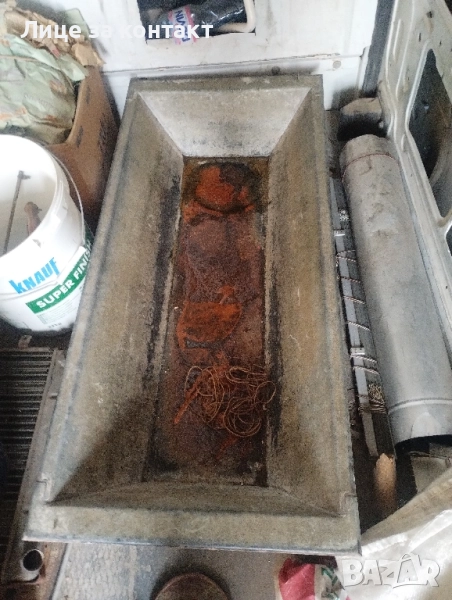 старо метално корито, снимка 1