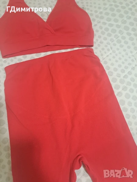 Спортен безшевен сет с широк "колан", снимка 1