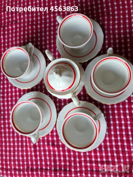 Порцеланов сервиз за чай, снимка 1
