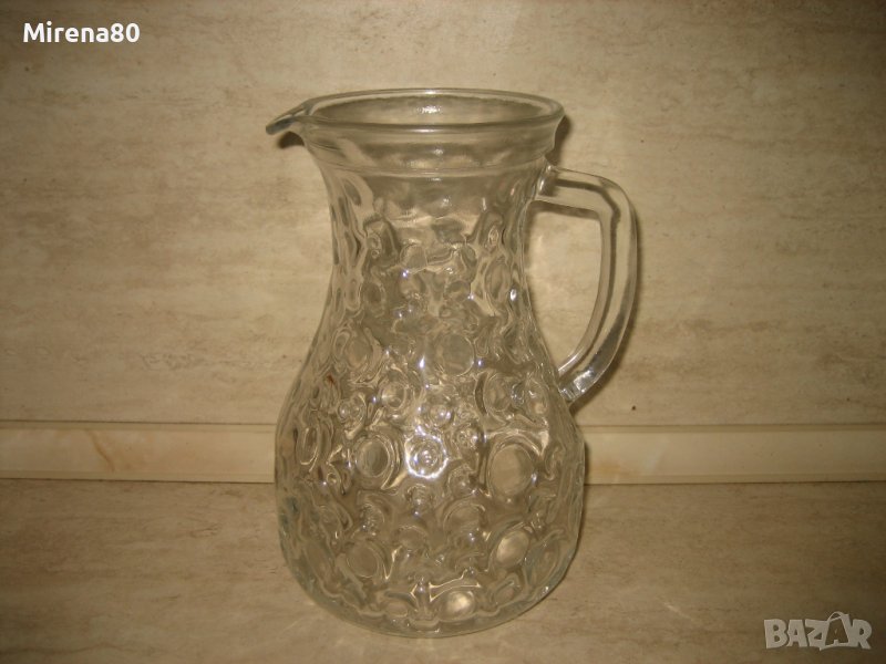Ретро стъклена кана, снимка 1