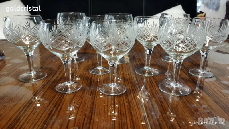 ретро стъклени чаши , снимка 1